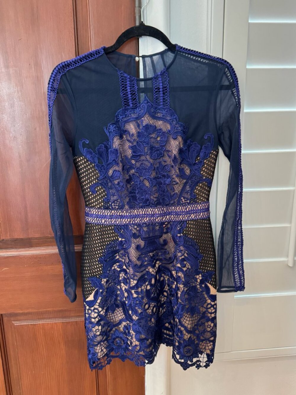Self-Portrait A-Line Blue Dress.